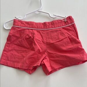 Janie and Jack Coral Piped Cotton Shorts